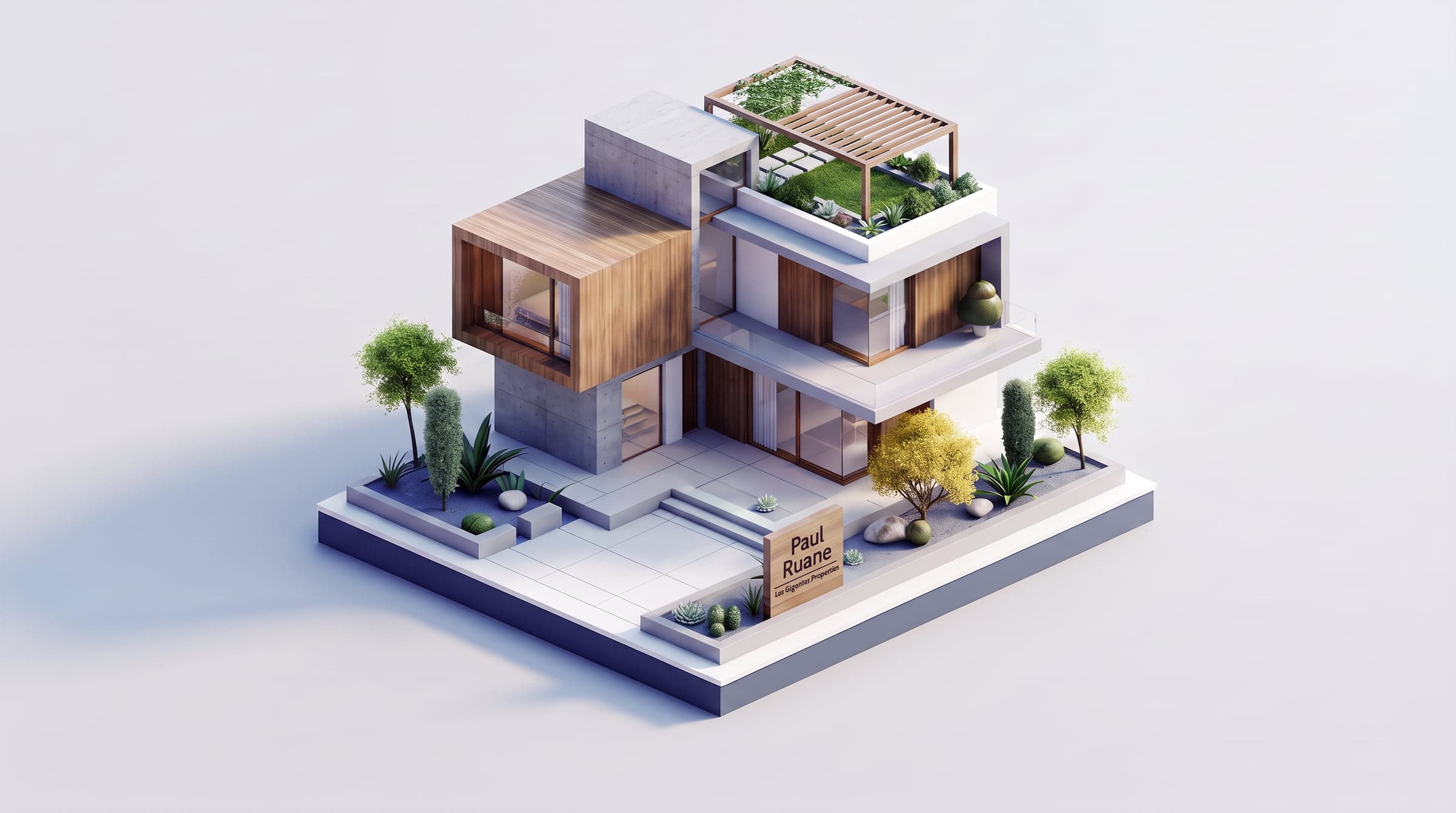 Ilustración de una vivienda de Los Gigantes Properties
