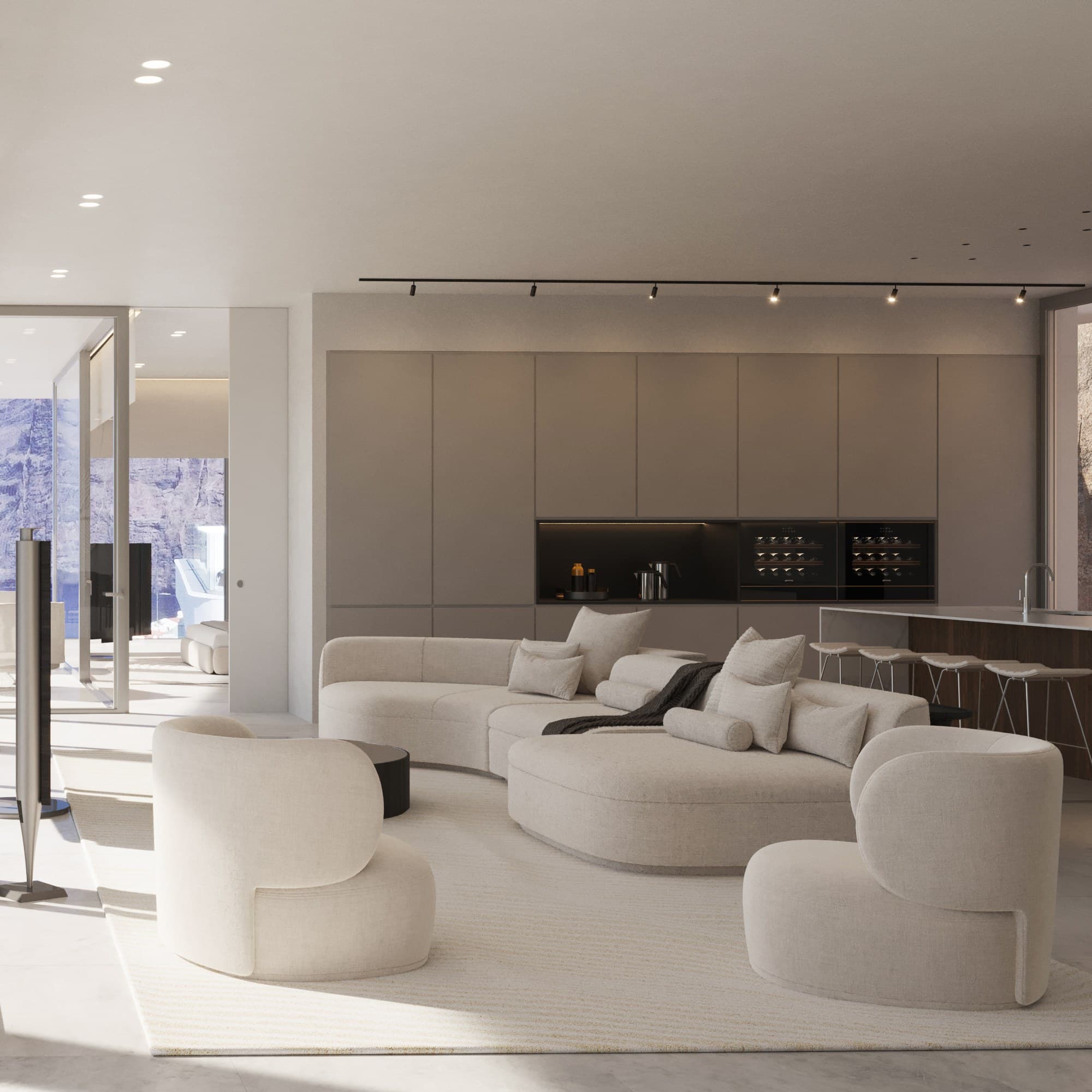 Salón de una residencia de Crystal II